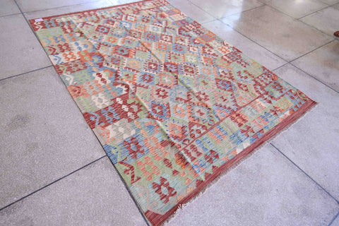 Natural Dye Wool Kelim - D2005