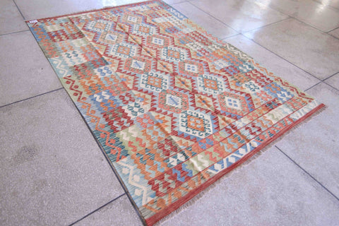 Natural Dye Wool Kelim - D2009