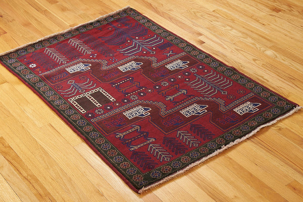 Very Fine Old Belouch War Rug - D1530